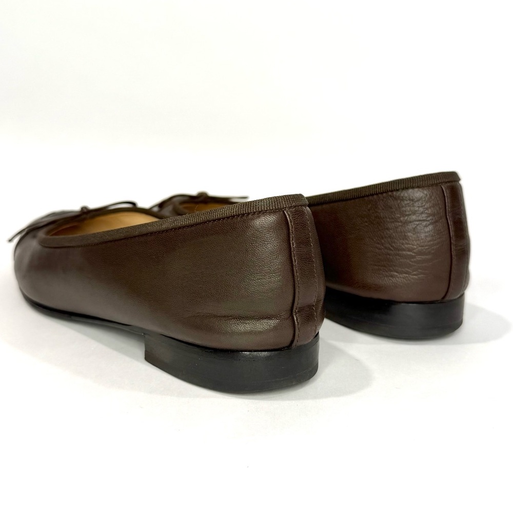 ✨SOLD✨ Chanel Brown and Black Leather Ballet Flats - Picture 8 of 12